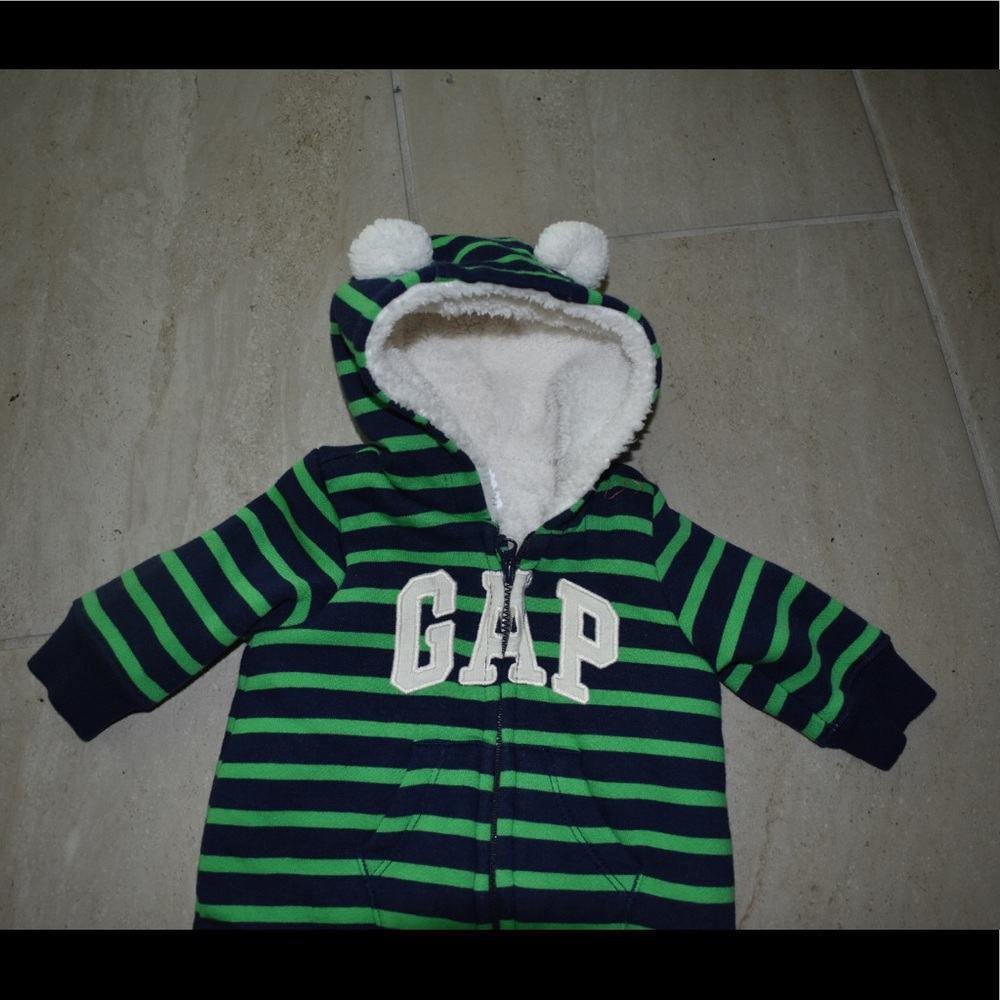0-3 Months Winter Full-Body Jacket Jumpsuit